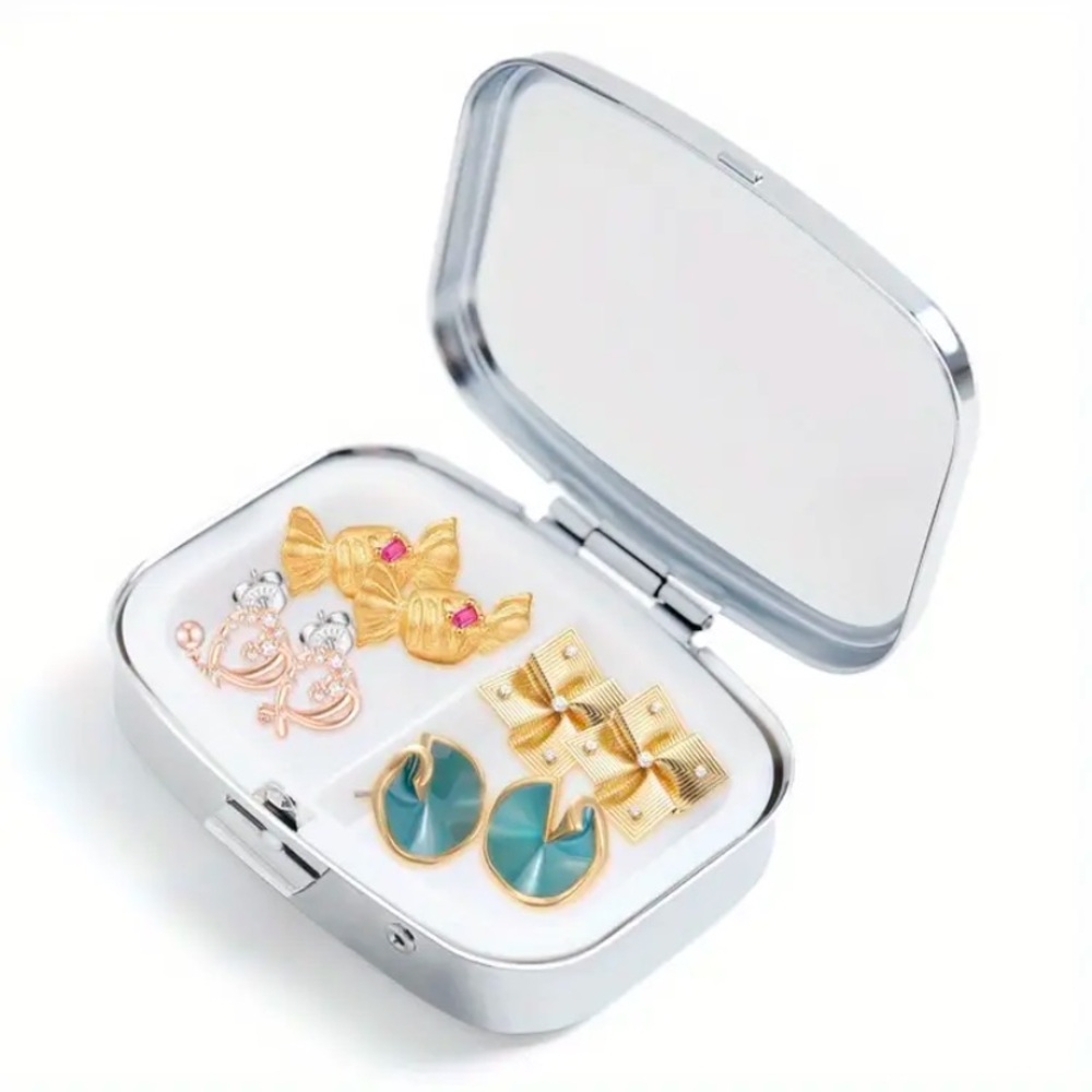 NIB 1pc Retro Vintage Iris Impressionism Pill /Small Jewelry Box - Picture 10 of 10